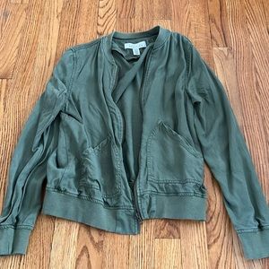 Green bomber jacket